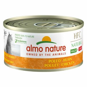 6x70g Almo Nature HFC Natural csirke Made in Italy nedves macskatáp