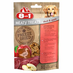 50g 8in1 Meaty Treats kacsa & alma kutyasnack 25% árengedménnyel