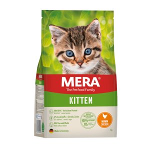 2x2kg MERA Cats eledel csirkével kiscicák számára száraztáp macskáknak