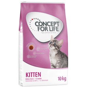 10kg Concept for Life Kitten száraz macskatáp 15% kedvezménnyel