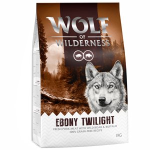 1kg Wolf of Wilderness "Ebony Twilight" - vaddisznó & bölény - gabonamentes száraz kutyatáp 10% árengedménnyel