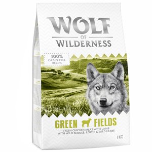 1kg Wolf of Wilderness Green Fields - bárány száraz kutyatáp 10% árengedménnyel