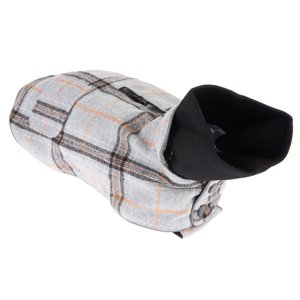 Flannel Check kutyakabát, kb. 50 cm háthossz