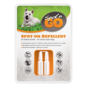 Spot'n Go kullancs- és bolhariasztó szer kistestű kutyáknak, 6x1,5ml