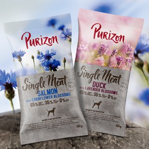 100g Purizon Single Meat Adult lazac & spenót - gabonamentes száraz kutyatáp