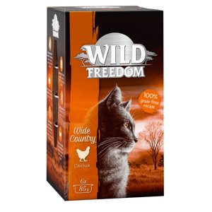 12x85g Wild Freedom Adult Wide Country - csirke pur tálcás nedves macskatáp 20% árengedménnyel