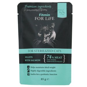 56x85g Fitmin Cat For Life Sterilized nedves macskatáp