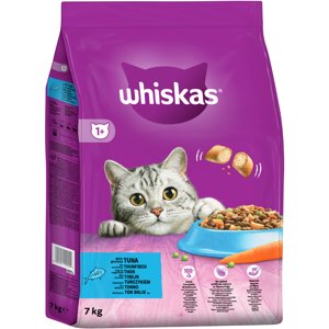 4x7kg Whiskas 1+ tonhal száraz macskatáp 24+4 kg ingyen
