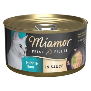 24x85g Miamor finom filék Csirke & tonhal szószban nedves macskatáp