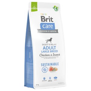 12kg Brit Care Dog Sustainable Adult Large Breed Chicken & Insect száraz kutyatáp