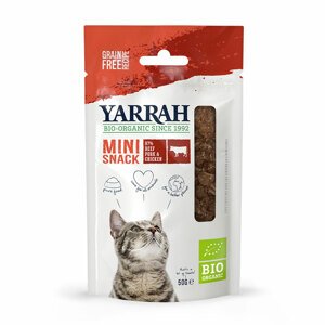 3x50g (9db) Yarrah Bio Mini snack macskáknak 20% árengedménnyel