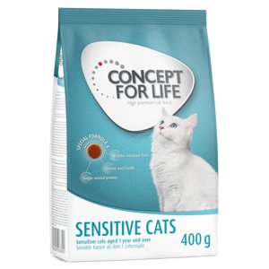 400g Concept for Life Sensitive Cats - javított receptúra száraz macskatáp Dupla zooPontért