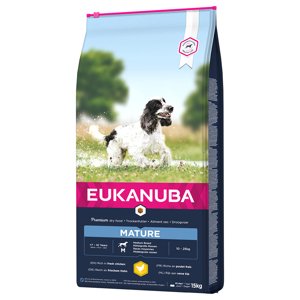 15kg Eukanuba Thriving Mature Medium Breed csirke száraz kutyatáp óriás kedvezménnyel!