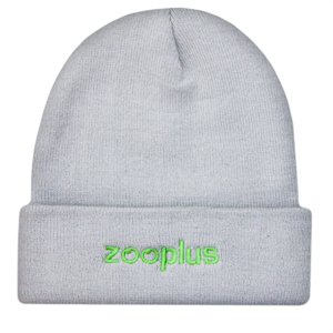 zooplus Exclusive - téli sapka a gazdinak- Szürke / zöld zooplus logóval