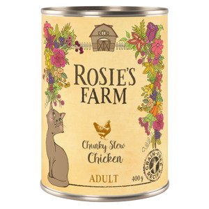 1x400g Rosie's Farm Adult nedves macskatáp - Csirke