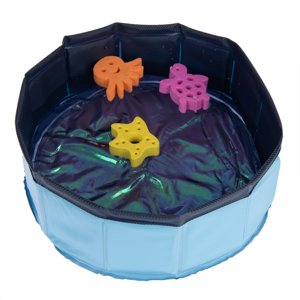 Kitty Pool úszó játékkal Kiegészítésül TIAKI úszó gyümölcsök macskajátékszetthez