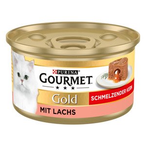 24x85g Gourmet Gold Melting heart lazac nedves macskatáp 20% kedvezménnyel