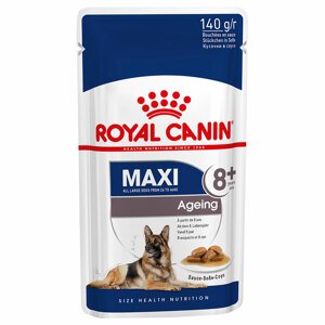 40x140g Royal Canin Maxi Ageing szószban nedves kutyatáp 3+1 tálca ingyen