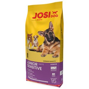 15kg Josera JosiDog Junior Sensitive száraz kutyatáp 13+2 kg ingyen akcióban