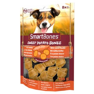 SmartBones jutalomfalatok rendkívüli kedvezménnyel- Kutyacsont kis termetű kutyáknak édesburgonyával  (8 db) jutalomfalat kutyáknak