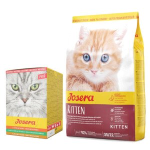 10kg Josera Kitten száraz macskatáp + 6x85 g Josera Paté nedves macskatáp multipack ingyen