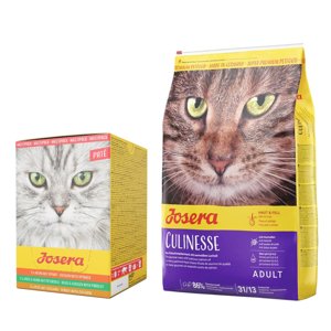 10kg Josera Culinesse száraz macskatáp + 6x85 g Josera Paté nedves macskatáp multipack ingyen