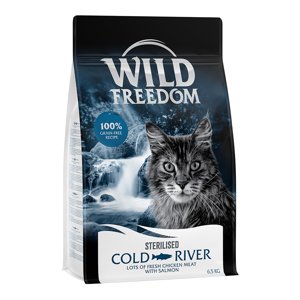 2x6,5kg Wild Freedom Adult "Cold River" Sterilised lazac gabonamentes száraz macskatáp