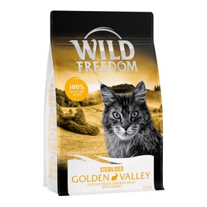 2x6,5kg Wild Freedom Adult "Golden Valley" Sterilised nyúl - gabonamentes száraz macskatáp