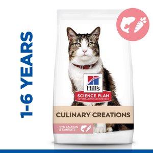 2x10kg Hill's Science Plan Adult Culinary Creations lazac & sárgarépa száraz macskatáp
