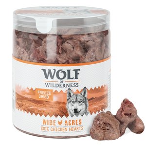 70g Wolf of Wilderness Csirkeszív - fagyasztva szárított prémium-snack kutyáknak 20% árengedménnyel