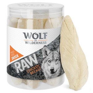 110g Wolf of Wilderness Csirkemellfilé - fagyasztva szárított prémium-snack - 5 fajta fagyasztva szárított vegyesen (150 g) kutyáknak 20% árengedménnyel