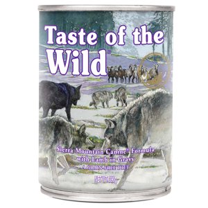 6x390g Taste of the Wild Sierra Mountain nedves kutyatáp 4 + 2 ingyen akcióban