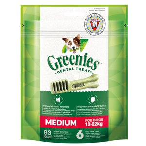 3x170g (3x6db)Greenies Medium fogápoló rágósnack kutyáknak 2 + 1 ingyen akcióban