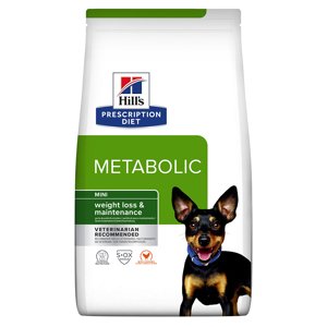 3kg Tripla zooPont: Hill's Prescripiton Diet száraz kutyatáp- Metabolic Weight Management Mini