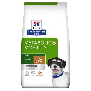 6kg Tripla zooPont: Hill's Prescripiton Diet száraz kutyatáp - Metabolic + Mobility Weight Management Mini