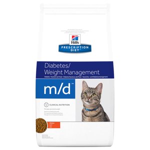 1,5kg Tripla zooPont: Hill's Prescription Diet száraz macskatáp - m/d Diabetes Care /Weight Management