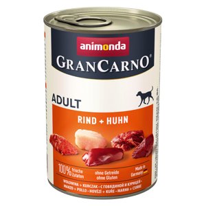 6x400g Animonda GranCarno Original Adult marha & csirke nedves kutyatáp 5+1 ingyen