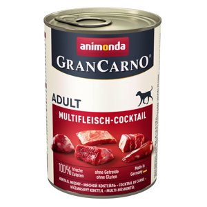 6x400g Animonda GranCarno Original Adult multi-húskoktél nedves kutyatáp 5+1 ingyen