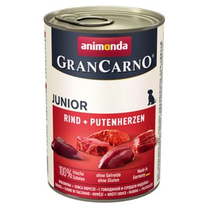 6x400g Animonda GranCarno Original Junior marha & pulykaszív nedves kutyatáp 5+1 ingyen