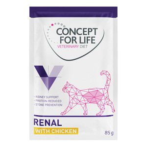 12x85g Concept for Life Veterinary Diet Renal csirke nedves macskatáp