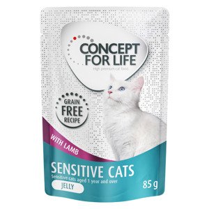48x85g Concept for Life gabonamentes Senstive Cats bárány aszpikban nedves macskatáp 40+8 ingyen