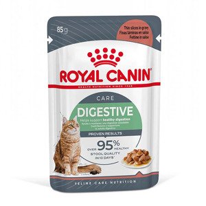 12x85g Royal Canin Digestive Care szószban nedves macskatáp 20% kedvezménnyel