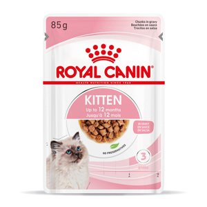 12x85g Royal Canin Kitten szószban nedves macskatáp 20% kedvezménnyel
