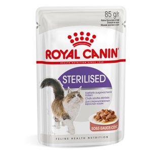 12x85g Royal Canin Sterilised szószban nedves macskatáp 20% kedvezménnyel