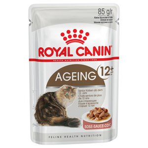12x85g Royal Canin Ageing 12+ szószban nedves macskatáp 20% kedvezménnyel
