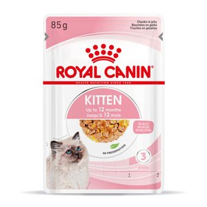 12x85g Royal Canin Kitten aszpikban nedves macskatáp 20% kedvezménnyel