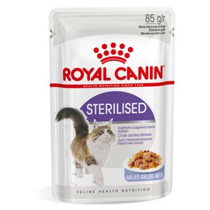 12x85g Royal Canin Sterilised aszpikban nedves macskatáp 20% kedvezménnyel