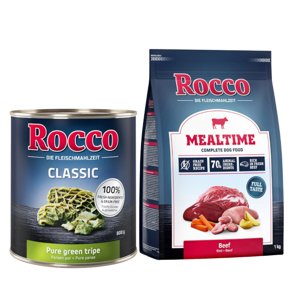 24x800g Rocco Classic Pacal pur nedves kutyatáp+1kg Rocco Mealtime marha száraz kutyatáp ingyen
