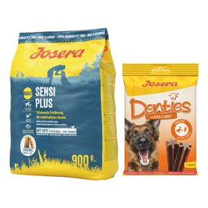 900g Josera SensiPlus száraz kutyatáp+180g Josera Denties kacsa & sárgarépa kutyasnack ingyen