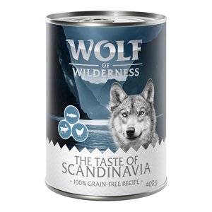 6x400g Wolf of Wilderness The Taste Of Scandinavia nedves kutyatáp 5+1 ingyen akcióban
